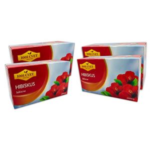 Tisane des montagnes des Alpes, infusion d'hibiscus - 4 paquets de 20 sachets (80 sachets de thé) (Sorina France, neuf)