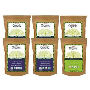 RADICO INDIGO LEAF POWDER-4+ HENNA POWDER-2 (ORGANIChaarverf, neuf)