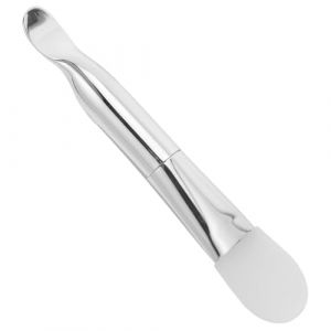 PLAFOPE Pinceau Double T&ecirc;te Silicone avec Spatule pour Masque Facial Outil Multifonction pour Soins Visage Application de Cr&egrave;mes et Boues (Comexs, neuf)