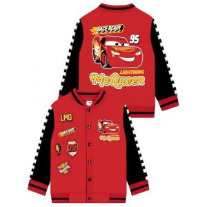 Disney Cars Blouson Bombardier, Veste Enfant Garcon Lightning McQueen, Blouson Garçon Flash McQueen, Rouge 2-3 Ans (Character FR, neuf)