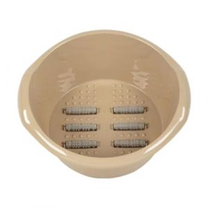 Sharplace Baignoire &agrave; pied d'hiver Round Baignoire du bain &agrave; pied portable avec des points de massage trempage bassin de pied &agrave; pied spa baignoire pour les, Jaune (RT Technology, neuf)