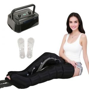 6 Chambres Appareil De Massage À Compression d'air pour Jambes, Pressotherapie Jambes Et Ventre, Bottes Pressothérapie XXL, Drainage Lymphatique Corps Complet, Massage Jambe (Cangyana Personal&care shop品牌投诉中, neuf)