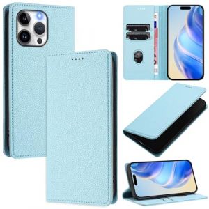Beajew Coque pour Samsung Galaxy J3 2018 Housse en Cuir, Etui Premium en Cuir PU, Antichoc TPU Housse, Fonction StandPorte Carte Credit Ticket, Fermeture Magn&eacute;tique Flip Case - Bleu Ciel (KSTFMY, neuf)