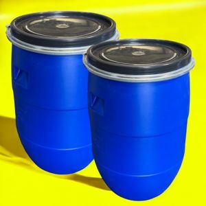 Jordan & Jordan - Lot de 2 x FUT Plastique 60 litres avec Couvercle Amovible &ndash; Couvercle et cerclage - FUT &agrave; Ouverture Totale pour Stockage de Liquides et Solides &ndash; R&eacute;sistant, Pratique et Polyvalent (Jordan_Jordan, neuf)