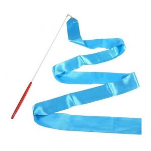 Hello Orient - Ruban gymnastique rythmique 4 m&egrave;tres BLEU CLAIR &ndash; B&acirc;ton inclus | Ruban Satin&eacute; Danse Gymnastique enfant ou adulte | Accessoire GR initiation, danse, twirling, entra&icirc;nement artistique (VendeurEnFrance, neuf)
