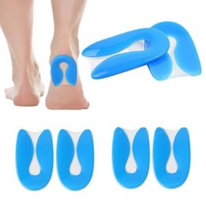 SHUOHONG 3 Paires Talonnette Silicone en Gel, Epine Calcaneenne Silicone Talonette Coussinet Talon Chaussure, Talonnette Epine Calcaneenne, Épine Calcanéenne, Talonnette Gel pour Homme et Femme (SHUOHONG, neuf)