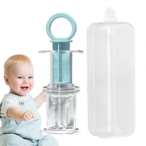 Seringue de m&eacute;decine pour b&eacute;b&eacute;, seringue de m&eacute;decine pour - Distributeur de m&eacute;dicaments pour - Seringue distributrice de m&eacute;dicaments pour b&eacute;b&eacute;, t&eacute;tine pour b&eacute;b&eacute; de plus de 0 mois (reviun, neuf)