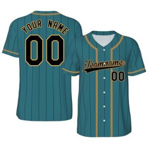 Maillot de Baseball Personnalis&eacute; Imprim&eacute; Nom Num&eacute;ro Chemises de Baseball Chemise &agrave; Boutons pour Hommes/Femmes/Jeunes S-4XL (Shender, neuf)