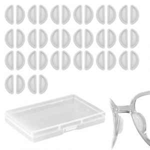 20 Paires Coussinet Lunettes Nez, Anti Glisse Lunettes Nez,Plaquette Nez Lunettes,Coussinets de Nez,Protection Nez pour aux Lunettes de Soleil, Lunettes Nez (AMAAL ABD LIMITED, neuf)