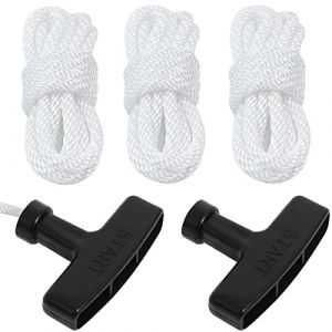 ZAMDOE Corde de d&eacute;marrage &agrave; Rappel de 4 mm pour Honda GX GX160 GX200 196 212 224 CC 168 Petit Moteur Mini g&eacute;n&eacute;rateur de v&eacute;lo Nettoyeur Haute Pression Souffleuse &agrave; Neige ATV, avec poign&eacute;e (ZAMDOE, neuf)