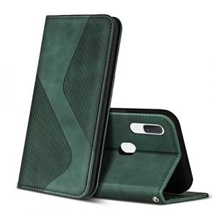 ZONNAVI Coque pour Samsung Galaxy A20E, Premium &Eacute;tui Housse en Cuir de Protection avec [Emplacements Cartes] [Magnetique], Clapet Folio Portefeuille pour Samsung Galaxy A20E (Vert) (ZONNAVI, neuf)