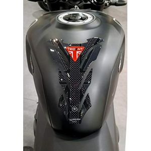 labelbike - Autocollant 3D Moto R&eacute;servoir Protection et D&eacute;coration en R&eacute;sine Compatible avec Triumph Trident 660 Union Jack 2021-2026 Couleur Noir Carbon et Rouge (labelbike, neuf)