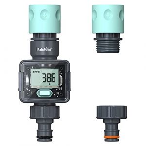 RAINPOINT Compteur d'eau, minuterie d'eau Pratique pour Le Jardin, 4 Modes de contrôle de la consommation, alimentés par des Piles (tenghuada, neuf)