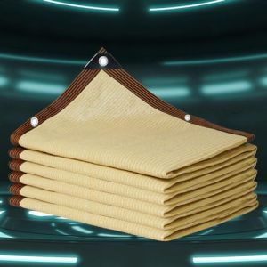 Filet d'ombrage, Filet Protection Solaire UV Tissu Voile Ombrage 3x4 Blanc Bache pour Pergola L'air Peut circuler vers et vers Le Bas - sans perçage,beige-4x6m (LIUJUNHUI的店, neuf)