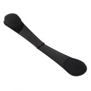 Applicateur de dos autobronzant, brosse arri&egrave;re pliable et r&eacute;utilisable pour les zones difficiles &agrave; atteindre, &eacute;ponge ABS noire (Qinqern, neuf)