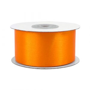 Rouleau de ruban de satin Creativery - 25 m de long et 38 mm de large - Ruban décoratif - Décoration, mariage, baptême, anniversaire Orange 668 (LA MERCERIE DE VALLY, neuf)