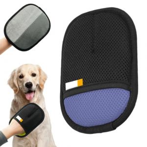 Gant Brosse Poil Chat, Brosse Anti Poils Animaux, Rouleau Poils Animaux, Magique Réutilisable pour Poils, Épilateur pour Canapé, Arbre à Chat lit Tapis (Violet, 18 * 12cm) (WOUS, neuf)