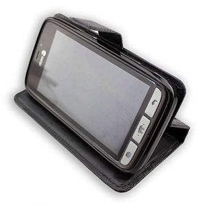 caseroxx &Eacute;tui pour Doro 8030/8031, Housse Bookstyle en Cuir Artificiel, Noir (Handy-an-Bord - France, neuf)