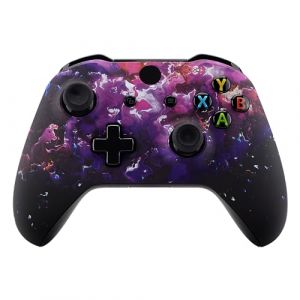 eXtremeRate Coque Avant de Remplacement pour Xbox One S/X Manette, Coque Avant avec Motifs pour Xbox One S/X Manette (Mod&egrave;le 1708), Lave Surr&eacute;aliste (Easequote-Store, neuf)