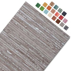 CosìCasa Tapis Cuisine Devant Evier Lavable Bambou - Tapis Cuisine Long en Bois - Tapis De Bain Bois Antidérapant - Tapis Bambou Salle De Bain, Caillebotis Douche Extérieure, Gris Perle, 50X180 (HomeLife Italy, neuf)