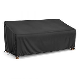 LCGOD Housse de Banc de Jardin Extérieur, Housse de Protection pour Canapé 2 Places Imperméable, Coupe-Vent, Anti-UV, 600D Oxford Housse de Siège de Banc de Patio (147x83x78/55cm) (LCgod Direct, neuf)