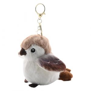 Jouet en peluche du moineau | Pendentif de moineau r&eacute;aliste | Charme de cl&eacute;s &agrave; oiseaux doux | Mini animal en peluche d&eacute;coratif | Accessoire portable mignon pour sac &agrave; dos sac &agrave; dos sac &agrave; dos sac &agrave; mai (yichengxianjiuzhongxinxikejiyouxiangongsi, neuf)