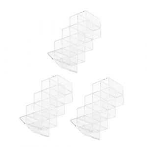WOFASHPURET 3pi&egrave;ces Pr&eacute;sentoir Transparent Support Organisateur Tour De Brillant &agrave; Organisateur De Tour Support De Rangement Pour Gloss &agrave; (Leiyun, neuf)