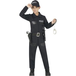 FIESTAS GUIRCA | Costume de Policier Enfant (10-12 ans) - Combinaison, Ceinture et Casquette - Costumes d'Agent de Police pour Halloween, Carnaval et F&ecirc;tes D&eacute;guis&eacute;es - Id&eacute;al pour Gar&ccedil;ons et Filles (Ledoy, neuf)