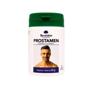 Exceldiet Pharma | Prostamen - Soutien Prostate & Confort Urinaire Homme - Formule Extrait de Sabal, Courge, Ortie, Pygeum | Pollen, Zinc, Magnésium | 60 gélules | Made in France (EXCELDIET PHARMA, neuf)