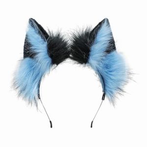Serre Tete avec Oreilles de Renard, Serre-tête Oreilles de Chat Oreille de Chat Serre Tete Bandeau Oreilles De Renard en Peluche Mignon pour Costume de Cosplay D’Halloween Cosplay de Fête (4845966456652656456, neuf)