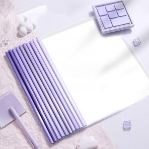 Lot de 20 chemises &agrave; pince A4 pour relieur thermique, largeur du dos 10 mm, couverture transparente A4, classeur de candidature pour bureau, &eacute;cole, fichiers, documents (Violet) (Luniquz Shop, neuf)