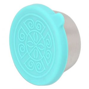 Fauitay R&eacute;cipient D'huile Essentielle D'acier Inoxydable, Tasse Portative de Vinaigrette de Condiment de 50 Ml avec le Couvercle, pour le Salon de beaut&eacute; de Pique-nique &agrave; la Maison (Couvercle vert (Yangshuo West Street, neuf)