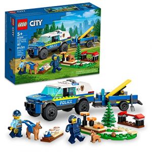 LEGO City Mobile 60369 Jouet de dressage de chien de police avec remorque, parcours d'obstacles et figurines de chiot, pour gar&ccedil;ons et filles &agrave; partir de 5 ans (brick-train-shop "Le prix comprend la TVA ", neuf)