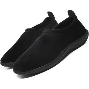 Hiver Pantoufles Hommes Femmes Coton Peluche Chaussons Mémoire Mousse Accueil Slippers Automne Intérieur/extérieur Chaussures Unisexe Taille, Noir, 43 EU,Noir,43 EU (anxier, neuf)