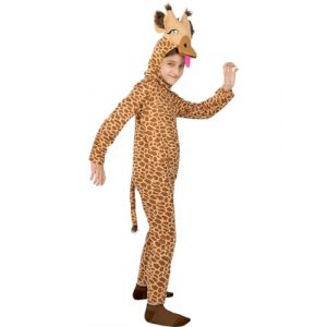 Funidelia | D&eacute;guisement Girafe pour fille et gar&ccedil;on Animaux, D&eacute;sert - D&eacute;guisement pour Enfant et accessoires pour Halloween, carnaval et f&ecirc;tes - Taille 5-6 ans - Marron (Funidelia FR-BE-LU, neuf)