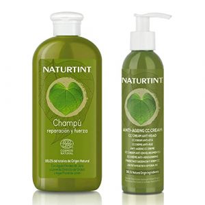 Naturtint | Shampooing Réparateur + CC Crème anti-âge | + 95% d'ingrédients naturels | 330 ml + 200 ml (LABORATORIOS PHERGAL, S.A., neuf)