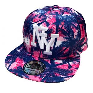 J26 - NY - Casquette de Baseball pour enfant - Fermeture Snapback, Rosa, Taille unique (JameStyle26, neuf)