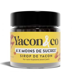 Yacon&co Sirop - Alternative naturelle au sucre - Sans conservateur - Fabriqué en France - IG le plus bas du marché - Riche en prébiotiques - Fort pouvoir sucrant - Texture miel - Vegan,Keto (Yacon & co, neuf)