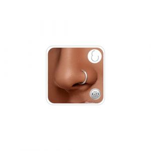 ESHIONER G23 Titane Tragus Hypoallergénique Argent Or Hélix Anneaux de Cartilage Conch Septum 20G 6MM Anneau Nez Piercing 1 Pièce (ESHIONER Jewellery Outlet, neuf)