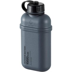 ELECOM NESTOUT Portable Charger, 10000mAh Outdoor Battery Power Bank, 20W USB-C Fast Charging PD, Waterproof IP67, Durable Shockproof, Battery Pack for iPhone Tablet Hiking Travel Camping - Gray (ELECOM Japan Direct, neuf)