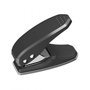 ERYUE perforateur,Mini perforatrice en métal à un trou, perforatrice à papier à 1 trou, capacité de 8 feuilles, trous de 6 mm, effort réduit avec collecteur de chutes pour documents de projet d'art en (btastbo, neuf)