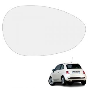 Ruolin Verre de R&eacute;troviseur Droit, R&eacute;troviseur de Voiture en Verre Chauffant R&eacute;troviseur Ext&eacute;rieur Droit Compatible avec Fiat 500 Punto Linea (Fenglan EU, neuf)
