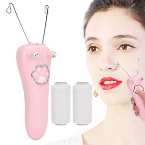 Épilateur pour le visage, Epilateur de Filetage Facial d'Epilateur de Dame, Epilateur Facial de Corps Electrique Tirez l'Epilateur de Fil de Coton Electrique de Charge d'USB(rose) (Betued, neuf)