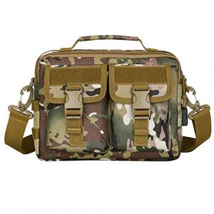 Sac Bandouli&egrave;re Tactique Homme Sac d'&Eacute;paule Militaire Sac Messager Imperm&eacute;able avec Port de Charge USB pour Voyage Camping Randonn&eacute;e (HotYou, neuf)