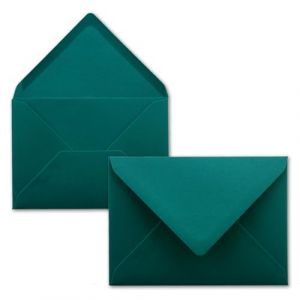 FarbenFroh Enveloppes en bleu p&eacute;trole, lot de 25, enveloppes au format DIN C5, 22,0 x 15,4 cm, adh&eacute;sif &agrave; collage humide sans fen&ecirc;tre, pour No&euml;l, cartes de v&oelig;ux (GUSTAV NEUSER GmbH, neuf)