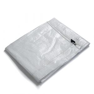 etm - B&acirc;che imperm&eacute;able avec oeillet - B&acirc;che de Protection Usage ext&eacute;rieur int&eacute;rieur - Etanche et r&eacute;sistante aux UV pour Bateaux Chantiers travaux - Epaisse densit&eacute; 140 g/m&sup2;, Blanc Transparent 3x5 m (Velvet Trading, neuf)