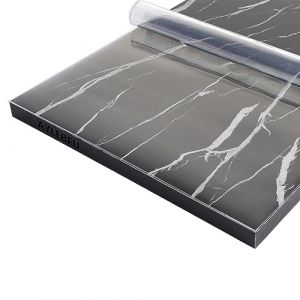 Nappe Plastique Transparente 30x90cm, le Pvc est Respectueux de la Peau, Nappe Table Rectangulaire Taille Personnalisée Disponible, Plaque PVC Transparent pour Bureau, Cuisine, Épaisseur 1.5mm (AYLFBFU, neuf)