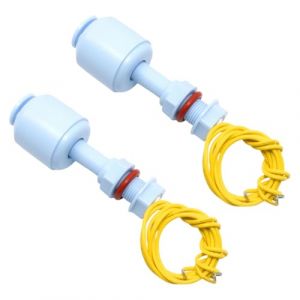 2 Pi&egrave;ces Interrupteur &agrave; Flotteur Vertical, Capteur de Niveau d'Eau, Bleu Interrupteur de Niveau &agrave; Flotteur 10W 52 mm en Plastique PP pour Hydroponie, Jardinage, Aquariums, R&eacute;servoirs de Piscine (FuQuSheng, neuf)