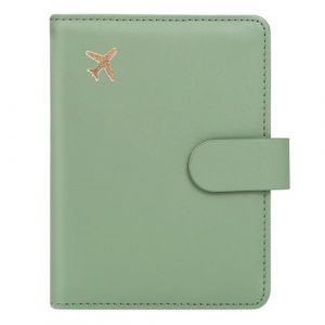 ILIYAH Protege Passeport Francais Pochette Passeport Voyage Blocage RFID Porte Passeport &eacute;tui Passeport Fentes pour Cartes Porte-stylos Fermeture Magn&eacute;tique（Vert） (Iliyah, neuf)