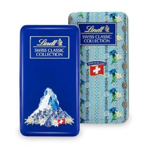 Lindt Chocolat Swiss Classic Collection Box | 185 g | Mini tablettes de chocolat au lait entier dans les vari&eacute;t&eacute;s LINDOR lait entier, lait extra, lait extra, lait de lait, lait Cresta, Cresta blanc, (AachenerPrintenVersandde, neuf)